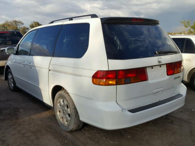 5FNRL18032B007201 - 2002 HONDA ODYSSEY EX WHITE photo 3