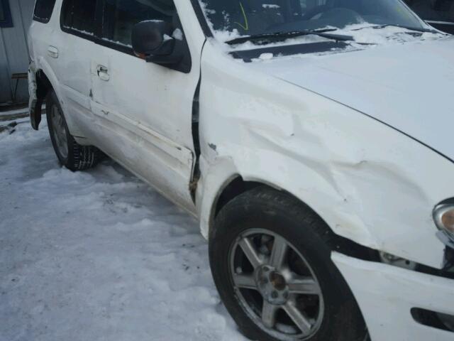 1GHDT13S722115465 - 2002 OLDSMOBILE BRAVADA WHITE photo 9