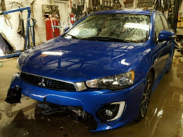 JA32U2FU3HU009118 - 2017 MITSUBISHI LANCER ES BLUE photo 2