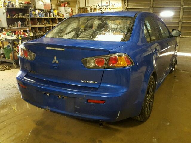 JA32U2FU3HU009118 - 2017 MITSUBISHI LANCER ES BLUE photo 4