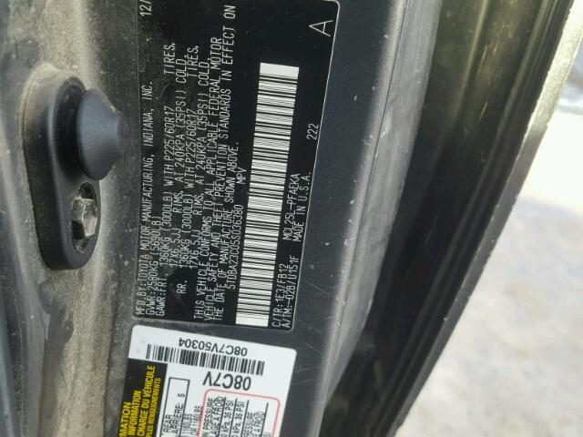 5TDBA23C05S036380 - 2005 TOYOTA SIENNA LE CHARCOAL photo 10