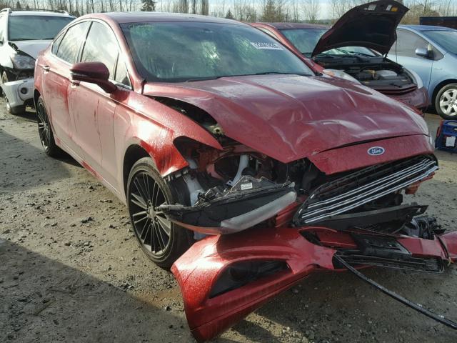 3FA6P0HD0ER164682 - 2014 FORD FUSION SE BURGUNDY photo 1