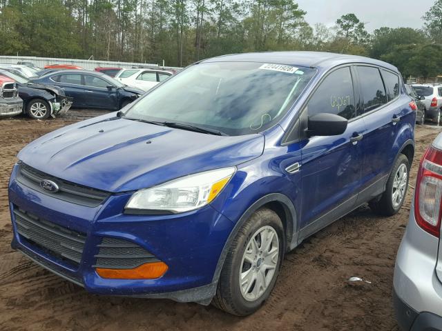 1FMCU0F76EUC27436 - 2014 FORD ESCAPE S BLUE photo 2