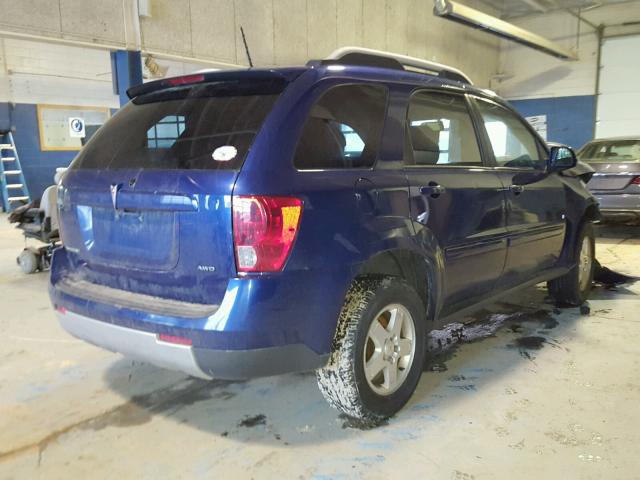 2CKDL73F176004487 - 2007 PONTIAC TORRENT BLUE photo 4