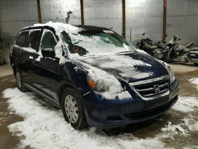 5FNRL38277B082682 - 2007 HONDA ODYSSEY LX BLUE photo 1