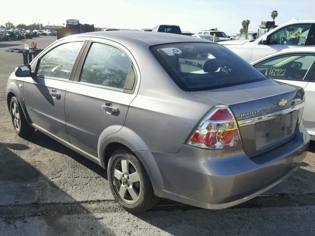 KL1TG56688B279089 - 2008 CHEVROLET AVEO LT CHARCOAL photo 3