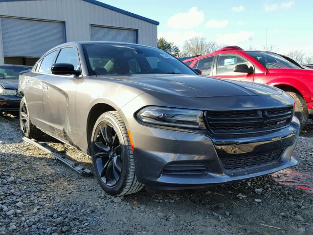 2C3CDXBG2HH643613 - 2017 DODGE CHARGER SE GRAY photo 1