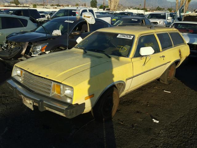 0000009T12Y171444 - 1979 FORD PINTO YELLOW photo 2