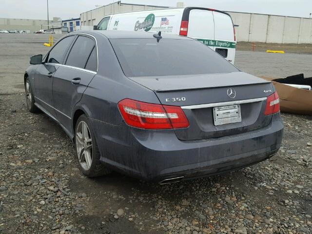 WDDHF8JB1CA603446 - 2012 MERCEDES-BENZ E 350 4MAT GRAY photo 3