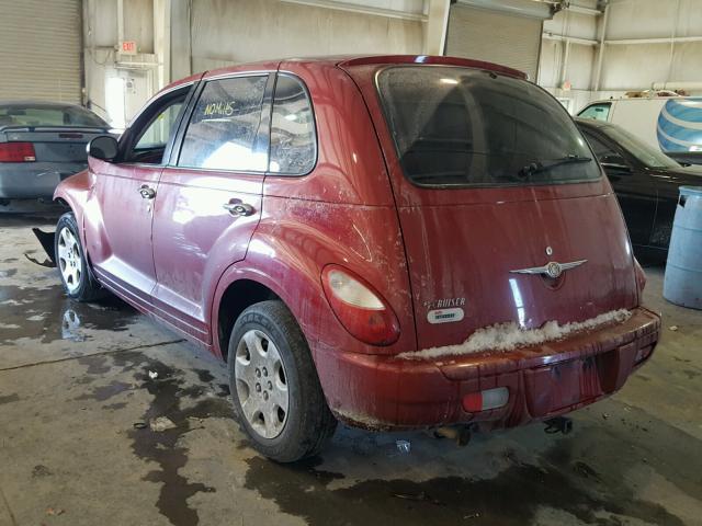 3A8FY48B38T102786 - 2008 CHRYSLER PT CRUISER MAROON photo 3