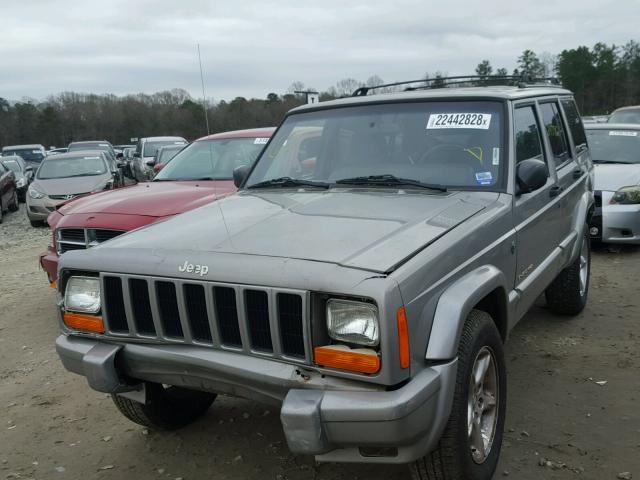 1J4FT48S01L627354 - 2001 JEEP CHEROKEE S SILVER photo 2