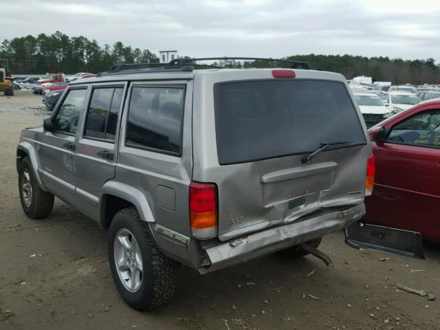 1J4FT48S01L627354 - 2001 JEEP CHEROKEE S SILVER photo 3