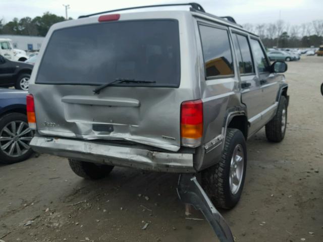 1J4FT48S01L627354 - 2001 JEEP CHEROKEE S SILVER photo 4