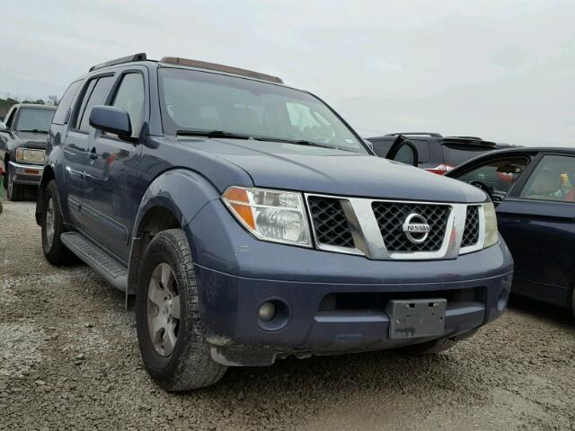 5N1AR18U57C623903 - 2007 NISSAN PATHFINDER BLUE photo 1