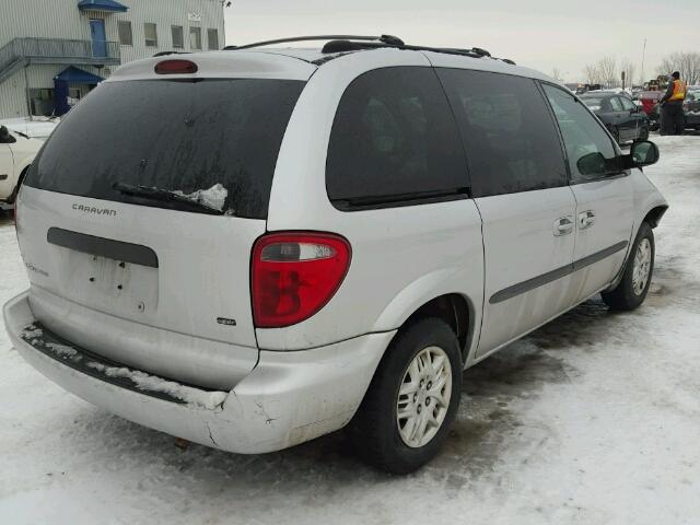 1D4GP25R33B305159 - 2003 DODGE CARAVAN SE SILVER photo 4