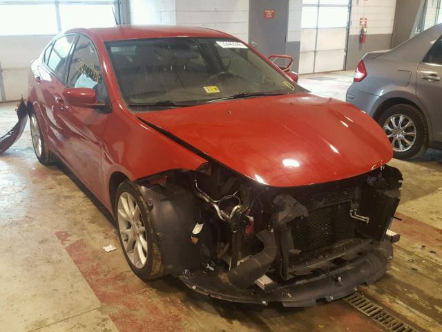 1C3CDFBAXDD188832 - 2013 DODGE DART SXT RED photo 1