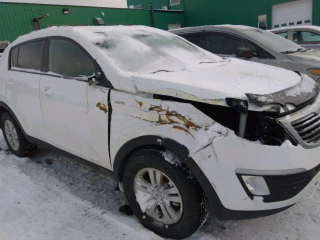 KNDPBCA2XB7135748 - 2011 KIA SPORTAGE L WHITE photo 9