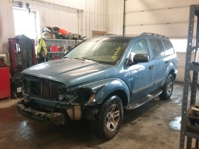 1D4HB48206F107018 - 2006 DODGE DURANGO SL BLUE photo 2