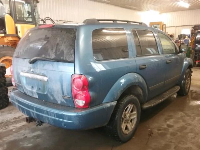 1D4HB48206F107018 - 2006 DODGE DURANGO SL BLUE photo 4