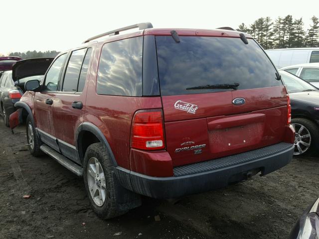 1FMZU73K33UB33636 - 2003 FORD EXPLORER X RED photo 3