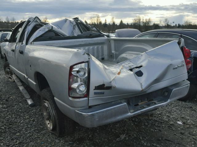 3D7KS28AX8G122583 - 2008 DODGE RAM 2500 S GRAY photo 3