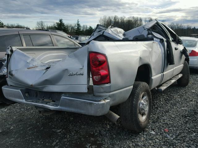3D7KS28AX8G122583 - 2008 DODGE RAM 2500 S GRAY photo 4