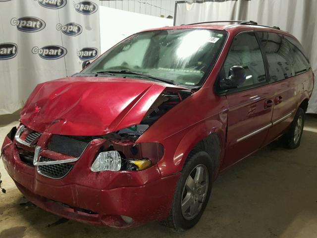 2D4GP54L33R130329 - 2003 DODGE GRAND CARA BURGUNDY photo 2