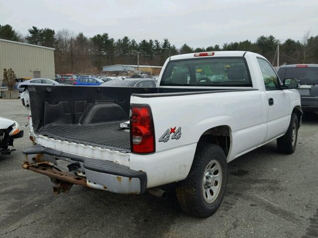 1GCEK14V66E200257 - 2006 CHEVROLET SILVERADO WHITE photo 4