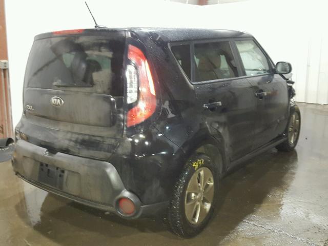 KNDJN2A28E7001381 - 2014 KIA SOUL BLACK photo 4