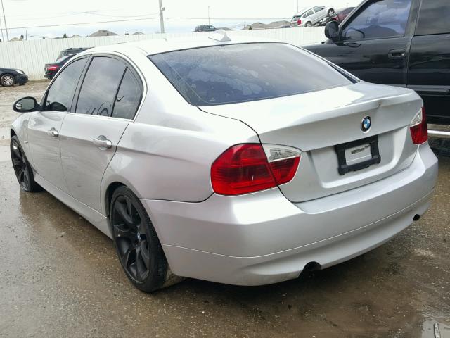 WBAVB77588NH80029 - 2008 BMW 335 I SILVER photo 3