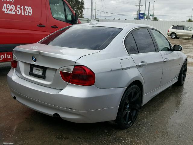 WBAVB77588NH80029 - 2008 BMW 335 I SILVER photo 4