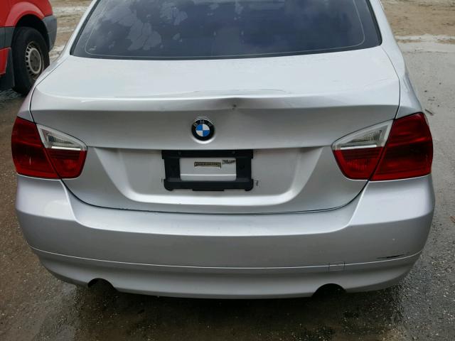 WBAVB77588NH80029 - 2008 BMW 335 I SILVER photo 9