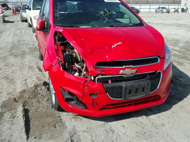 KL8CD6S99EC441186 - 2014 CHEVROLET SPARK 1LT RED photo 9