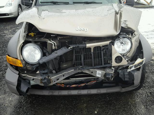 1J4GL48K77W604469 - 2007 JEEP LIBERTY SP BROWN photo 9