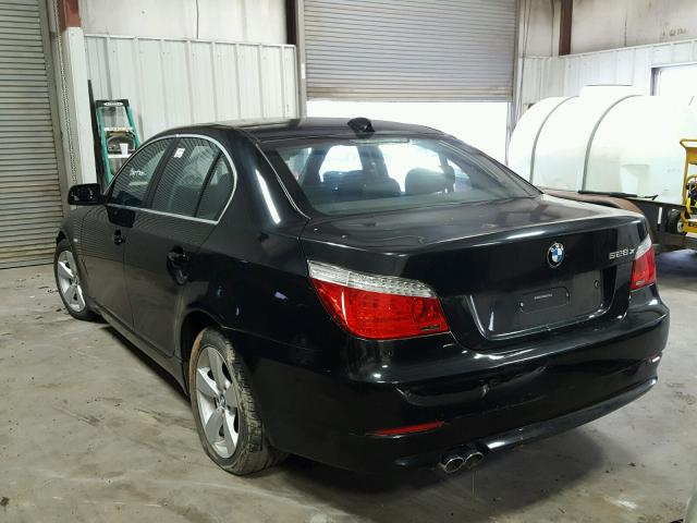 WBANV13568BZ48890 - 2008 BMW 528 XI BLACK photo 3