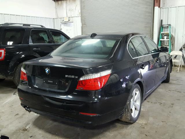 WBANV13568BZ48890 - 2008 BMW 528 XI BLACK photo 4