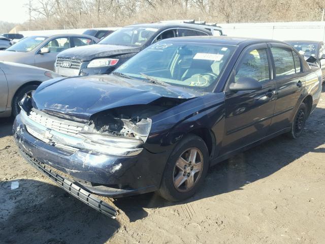 1G1ZT54865F166614 - 2005 CHEVROLET MALIBU LS BLUE photo 2