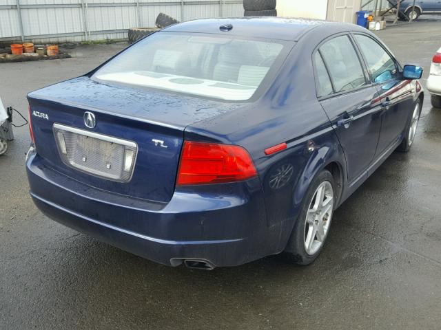 19UUA66226A063518 - 2006 ACURA 3.2TL BLUE photo 4