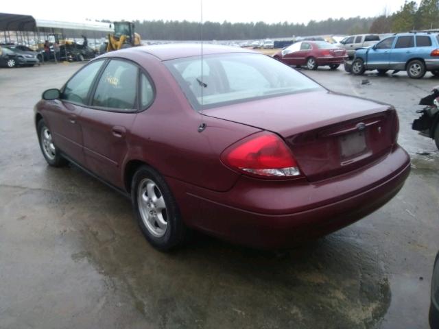 1FAFP55234A214709 - 2004 FORD TAURUS SES BURGUNDY photo 3