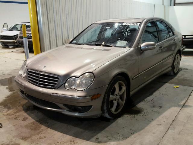 WDBRF40J65F709766 - 2005 MERCEDES-BENZ C 230K SPO SILVER photo 2