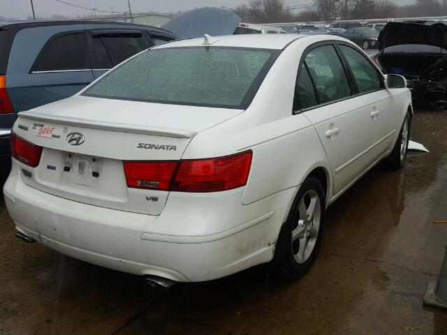 5NPEU4AF1AH577578 - 2010 HYUNDAI SONATA SE WHITE photo 4