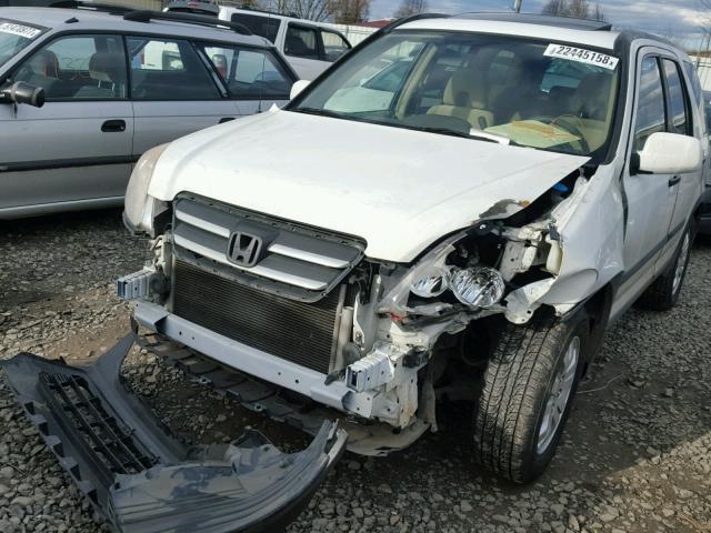 JHLRD78865C050165 - 2005 HONDA CR-V EX WHITE photo 9