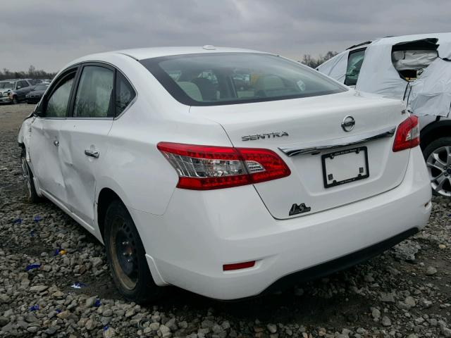 3N1AB7AP0FY269099 - 2015 NISSAN SENTRA S WHITE photo 3