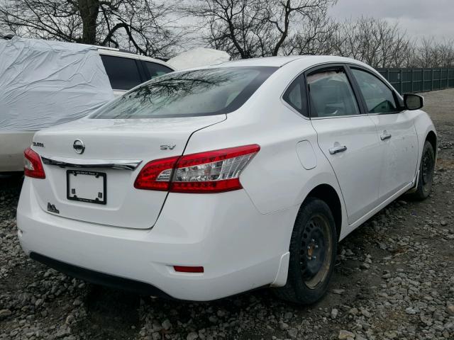 3N1AB7AP0FY269099 - 2015 NISSAN SENTRA S WHITE photo 4