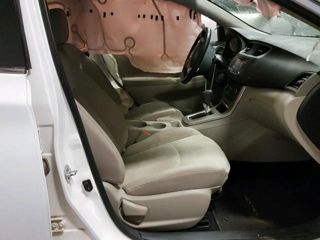 3N1AB7AP0FY269099 - 2015 NISSAN SENTRA S WHITE photo 5