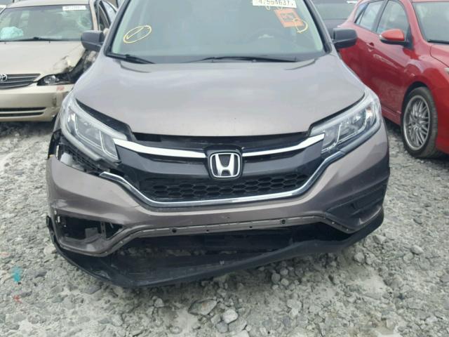 3CZRM3H32FG709667 - 2015 HONDA CR-V LX BROWN photo 9