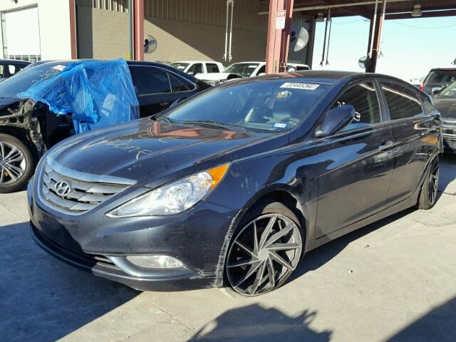 5NPEC4AC2DH659395 - 2013 HYUNDAI SONATA SE BLUE photo 2