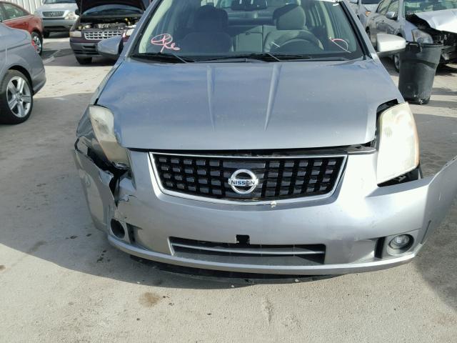 3N1AB61E28L730103 - 2008 NISSAN SENTRA 2.0 SILVER photo 9