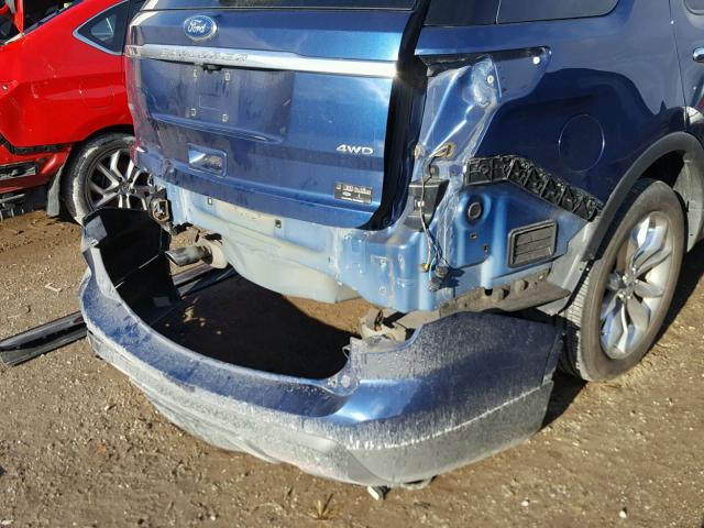 1FMHK8D88CGA92655 - 2012 FORD EXPLORER X BLUE photo 9