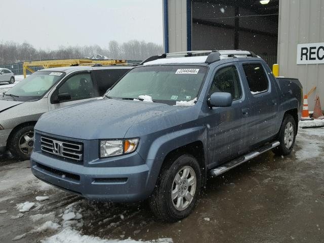 2HJYK16417H519833 - 2007 HONDA RIDGELINE BLUE photo 2